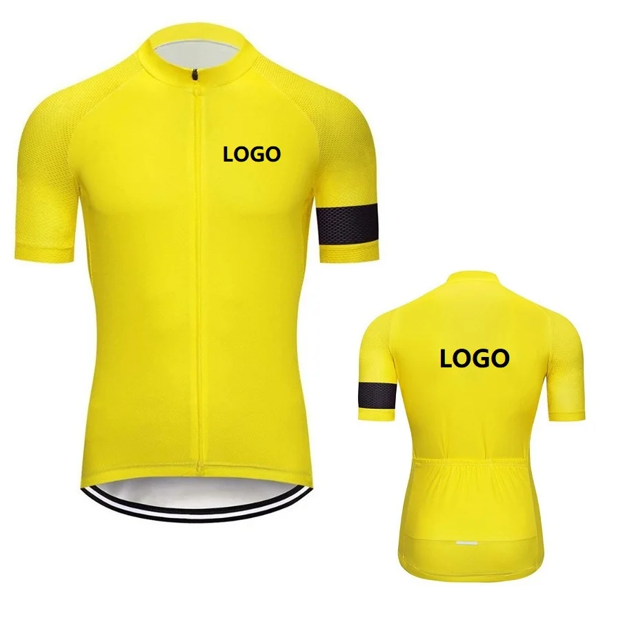 

high quality polyester quick dry custom logo made men's bicycle clothes cycling wear