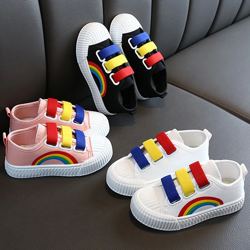 

Spring and Autumn Children's Canvas Shoes Girls' Sports Shoes Boys' Small White Shoes Students' Shoes Casual Board Shoes