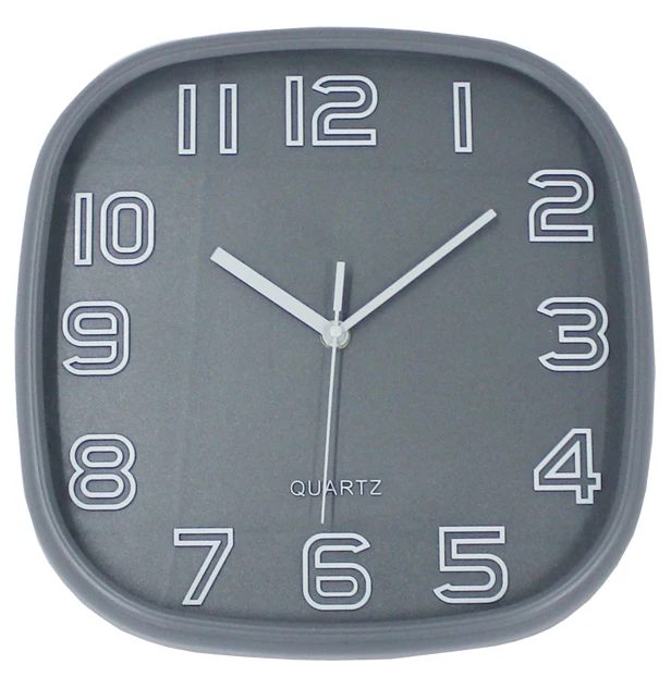 

Factory custom with solar function quality plastic wall clock home wholesale