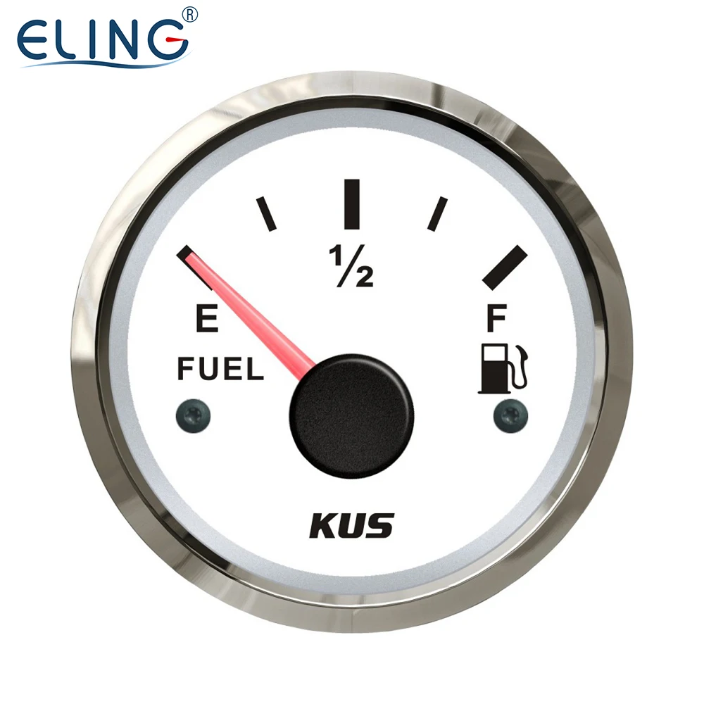 

KUS Warranted Oil Fuel Level Gauge Meter Indicator 0-190ohm with Backlight 12V/24V 52MM(2")