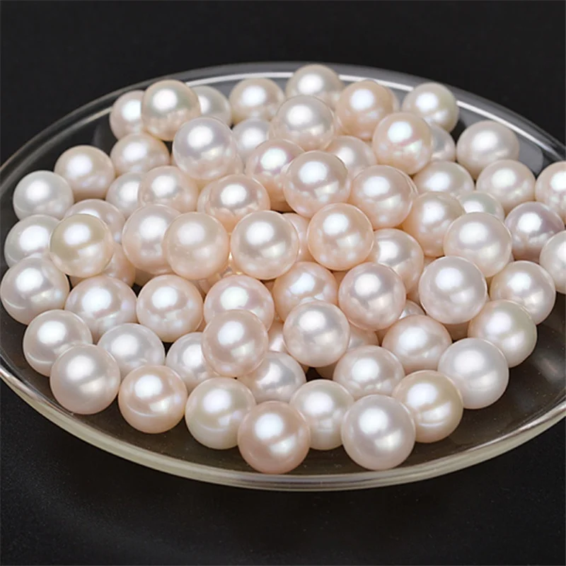 

6-6.5mm 4A grade half drilled round shape real cultured fresh water pearl loose wholesale freshwater pearls for women jewelry