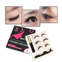 

Free sample wholesale quick shipping custom magnetic lashes 3d mink eyeliner magnetic eyelashes private label