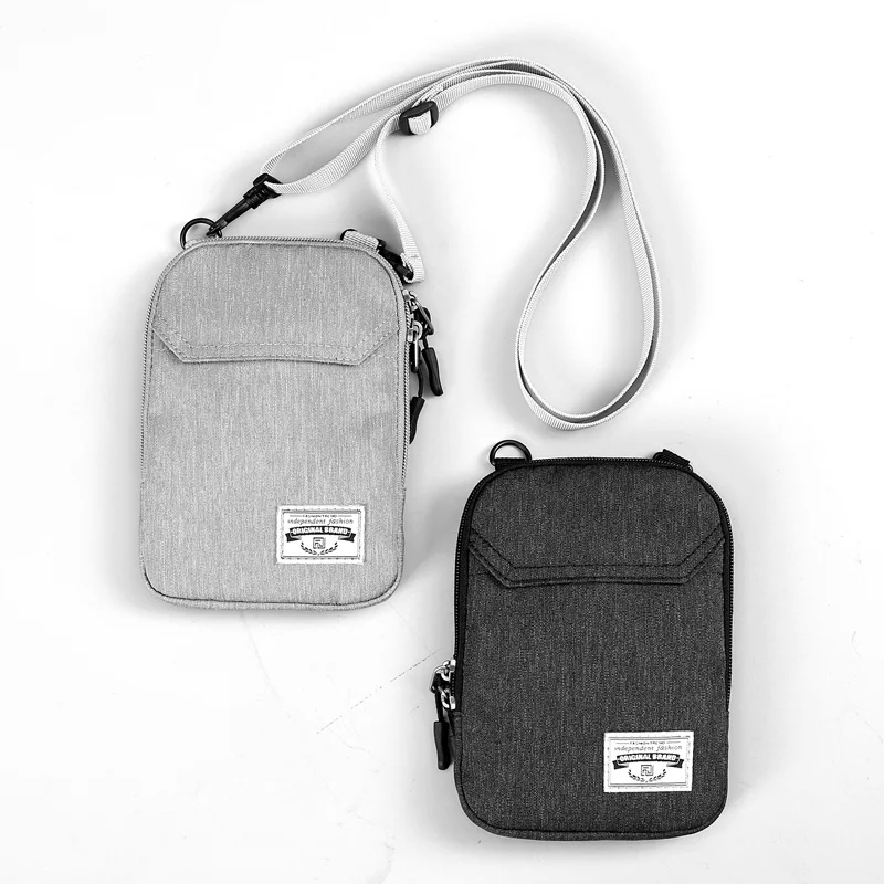 

Custom logo casual utility travel mini crossbody sling pouch chest bags single shoulder messenger bag for men women
