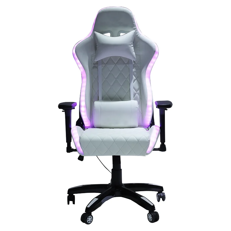 Various style colorful reclining LED RGB gaming chair with shining lights