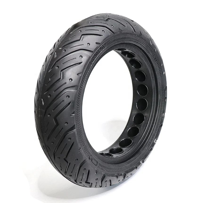 

10 x 2.5 Durable Solid Tires Damping Rubber Wheel for Max G30 G30P G30 E Scooter Tyre Shock Absorber Non Pneumatic Tyre, Black