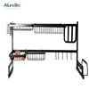85cm Kitchen Space Saving Utensil Holder Grocery Shelf Dish Drying Rack Over Sink