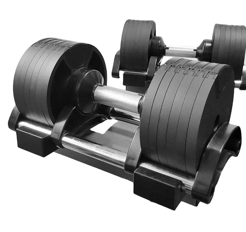 

Hot Selling Weight 20kg 32kg Automatically Adjustable Dumbbell Black Cast Iron Unisex Universal Cast Iron Dumbbell