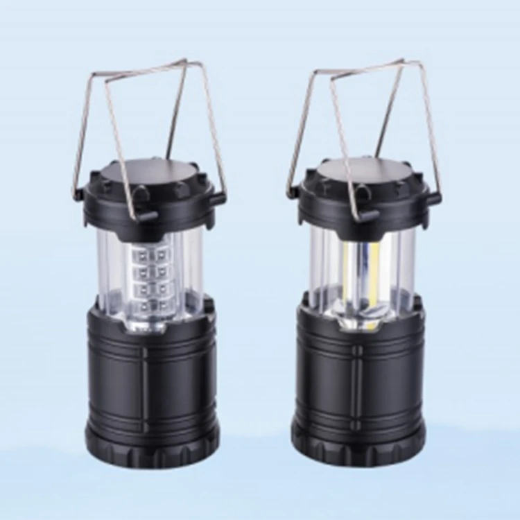 
Custom Portable Small Extendable Switch Tent Light 3AAA Dry Battery Outdoor Lamp 3x3W COB LED Mini Camping Lantern for Emergency 