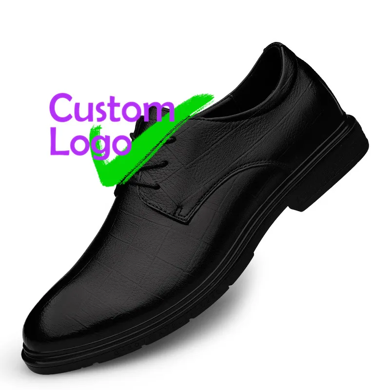 

Pure Leather Shoes Casual Height Increasing Manufacturer Black Genuine Men'S Casual Shoes hombre Laces sign low cut yiwu shoes