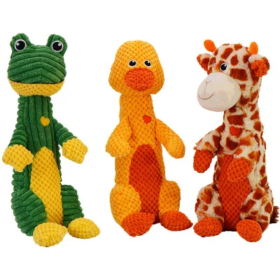 

Animales Squeaky New Design Plush Squeaky Dog Toy With Factory Price plush hide and seek dog toy