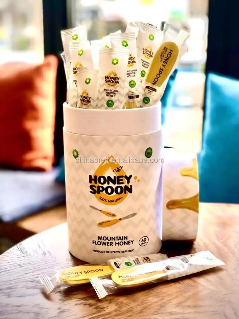 Honey Spoons Laminated package rolls plastic sachet bag coffee tea bags sachets