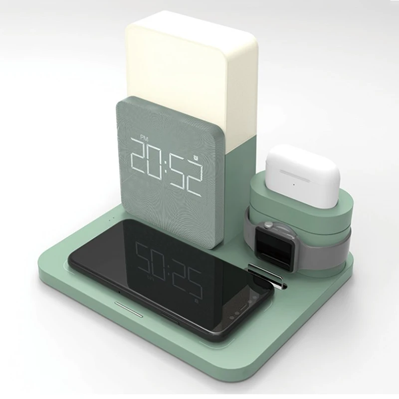 

2021 New Dropshipping Led Fast Charging With Night Light Wireless Charger