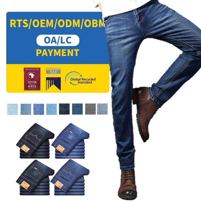 

MJ049 classic skinny men jeans trouser black denim for men stylish custom jeans work jeans for men, 4 colors