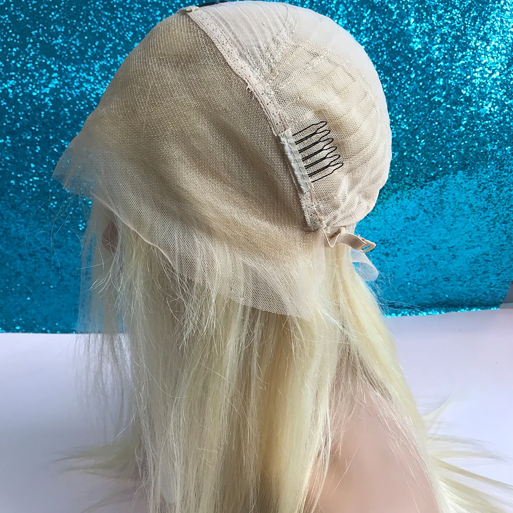 

Wholesale Wigs Can Be Dyed 180 Density Platinum Honey Blonde 613 Lace Frontal Wig, Natural color,other color could be offered