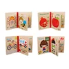 Custom Animal Cognition kids Wooden Montessori Cartoon Six Pages Cubic Fun 3D Diy kid's puzzle book
