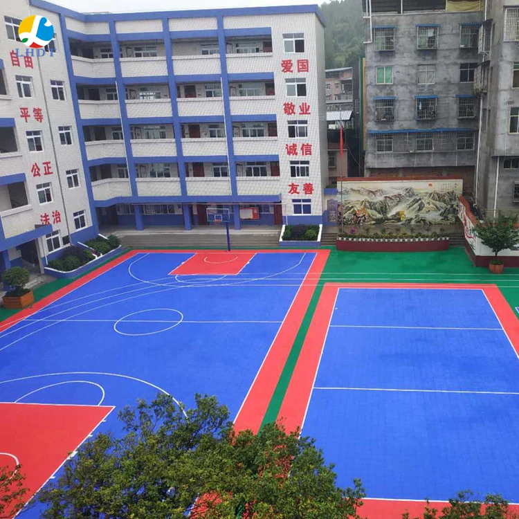 

All Weather Interlocking Flooring Outdoor PP Interlocking Flooring Outdoor Sport Shock Absorbtion Court PP Suspended Tile