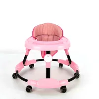 

8 wheels baby walker Plastic parts adjustable seat height 360 Degree Rotating Trolley Walker Rocker Chair