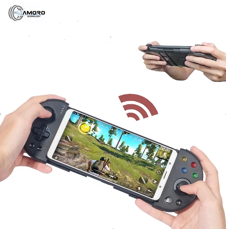 

Camoro Newest joystick game controller mobile Wireless BT Gamepad gaming controller Phone Accessory Double shock For IOS Android