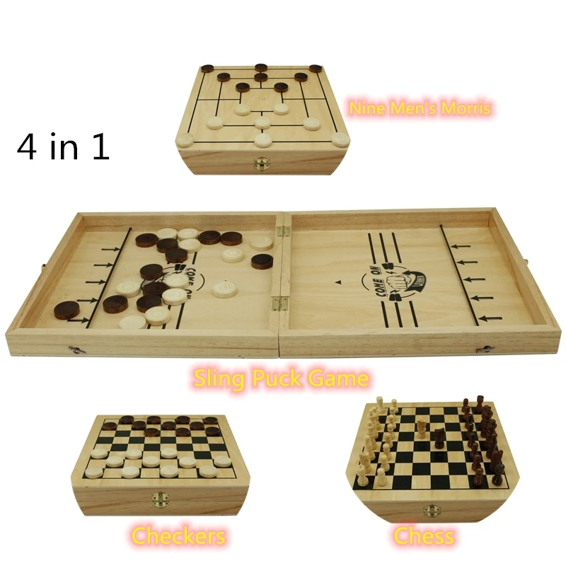 Fast Sling Puck Game,Table Desktop Battle Ice Hockey Game/ Winner Board