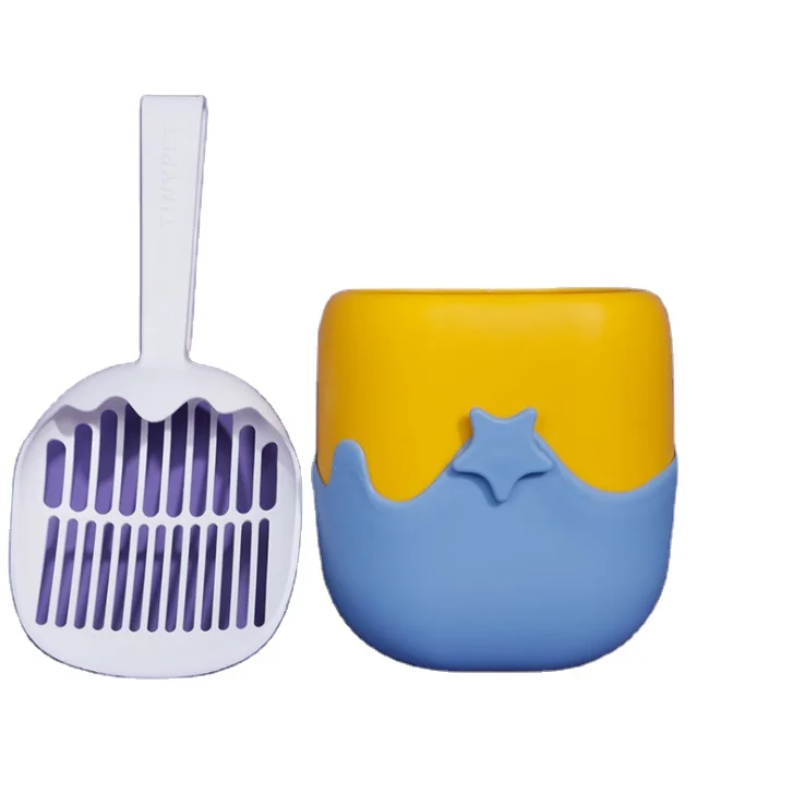 

Tinypet XiaoJie Ice Cream Cat Litter Shovel Pack with Multiple Color Selection and Hanger for Pet's Cleaning, Picture