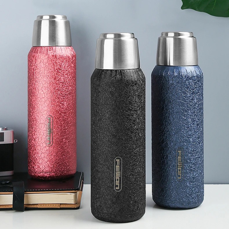 2020 New Design Feijian 600ml Bottle Vaccum Flask Double Wall 304 Stainless Steel Water