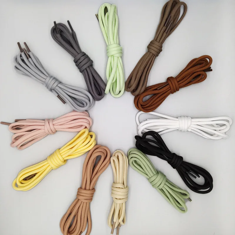 

HF good Coconut round shoelaces 350V2 colorful high-density rough mountain rope shoelaces