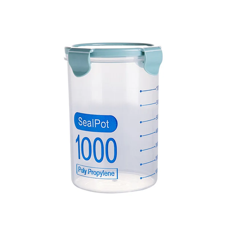 

HY sealed container grain storage jar transparent kitchen food storage box household snack bottle