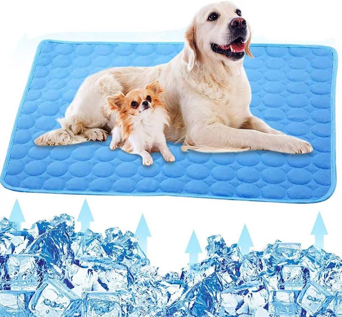 

Dog Cooling Mat Pet Self Pad Ice Sleep Silk Washable Summer Kennel Cool Beds for Breathable Self Cooling Blanket Pad