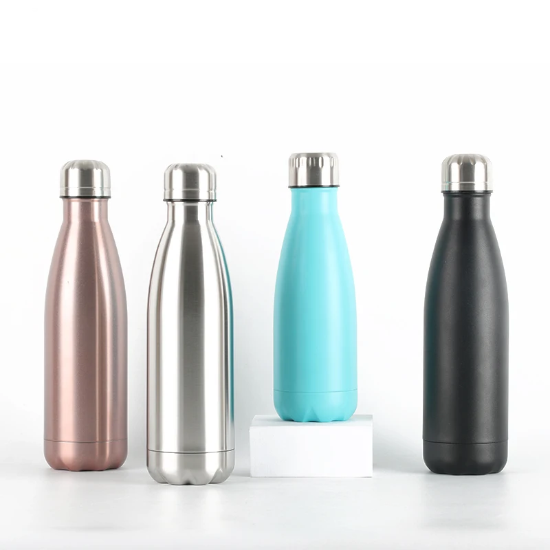 

500 ml thermos cups stainless steel Cola Shape Water Bottle, Customized color