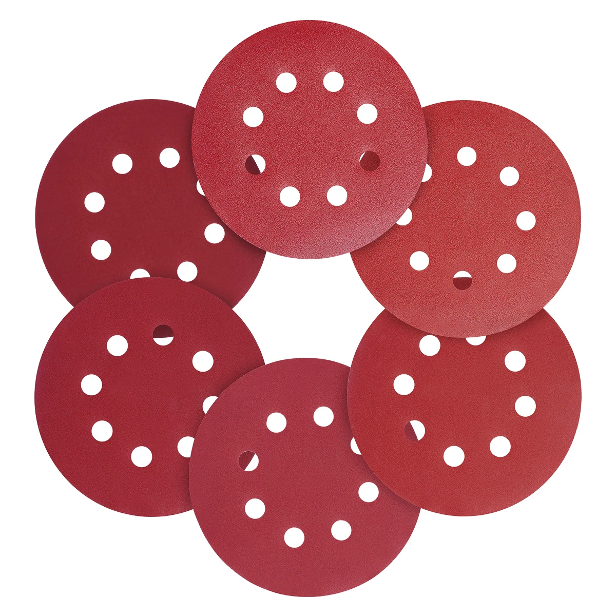 

SATC 72PCS 5Inch 8 Holes Hook and Loop Sanding Discs Random Orbital Sander Sandpaper Assorted Grit 40 60 80 120 180 240 320