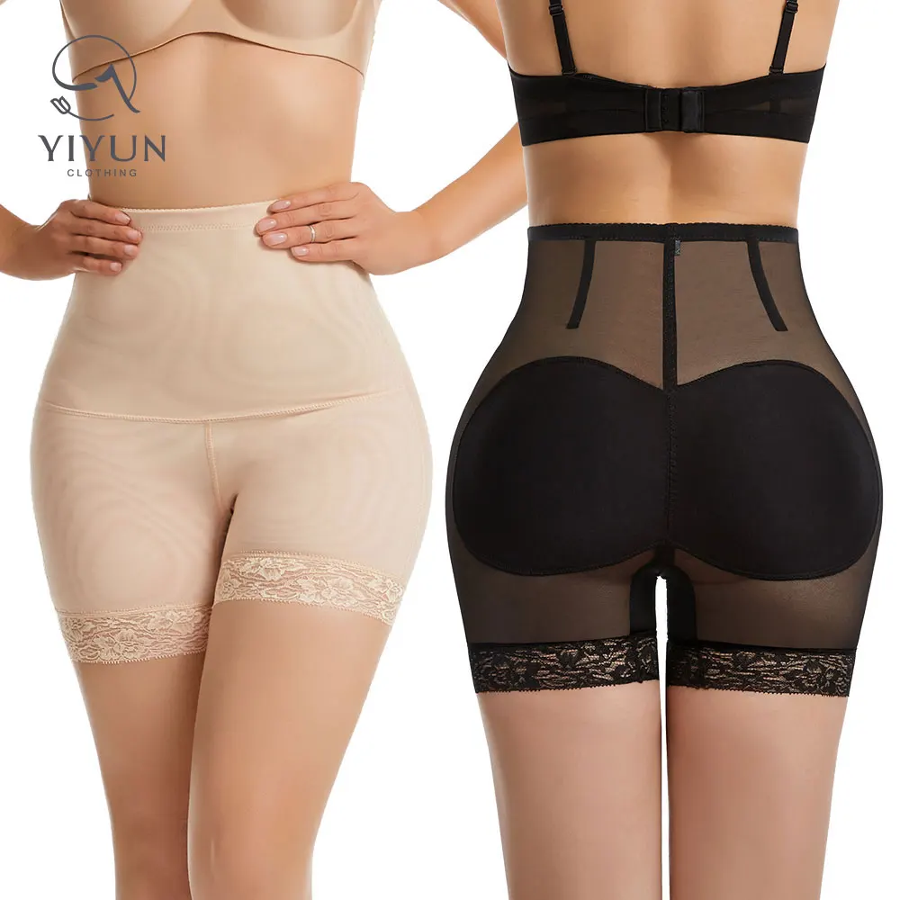 

Tummy Trimmer And Butt Lift Body Shaper Padded Butt Lifter Panty Push Up Panties Plus Size Booty Shorts For Women, Black skin