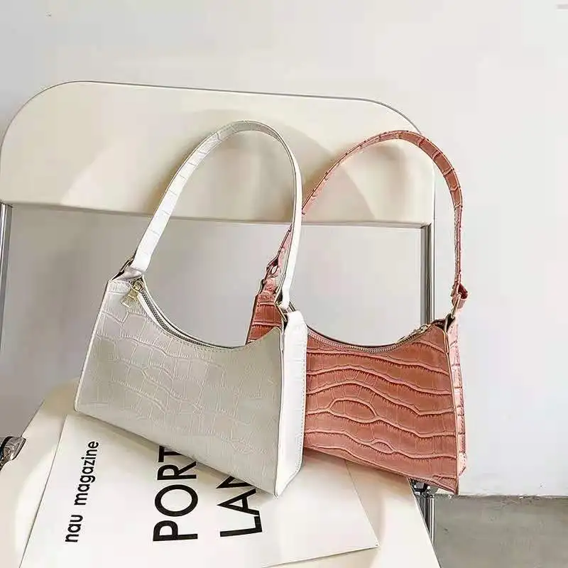 

Fashion Shopping Bag Retro Casual Women Totes Shoulder Bags Female Leather Solid Color Chain Handbag for Women, White, green, yellow, black,pink