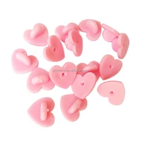 

Heart Love Shape Rubber Clutches Backing Clasp For Enamel Lapel Pin