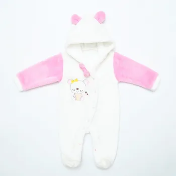 hooded romper baby girl