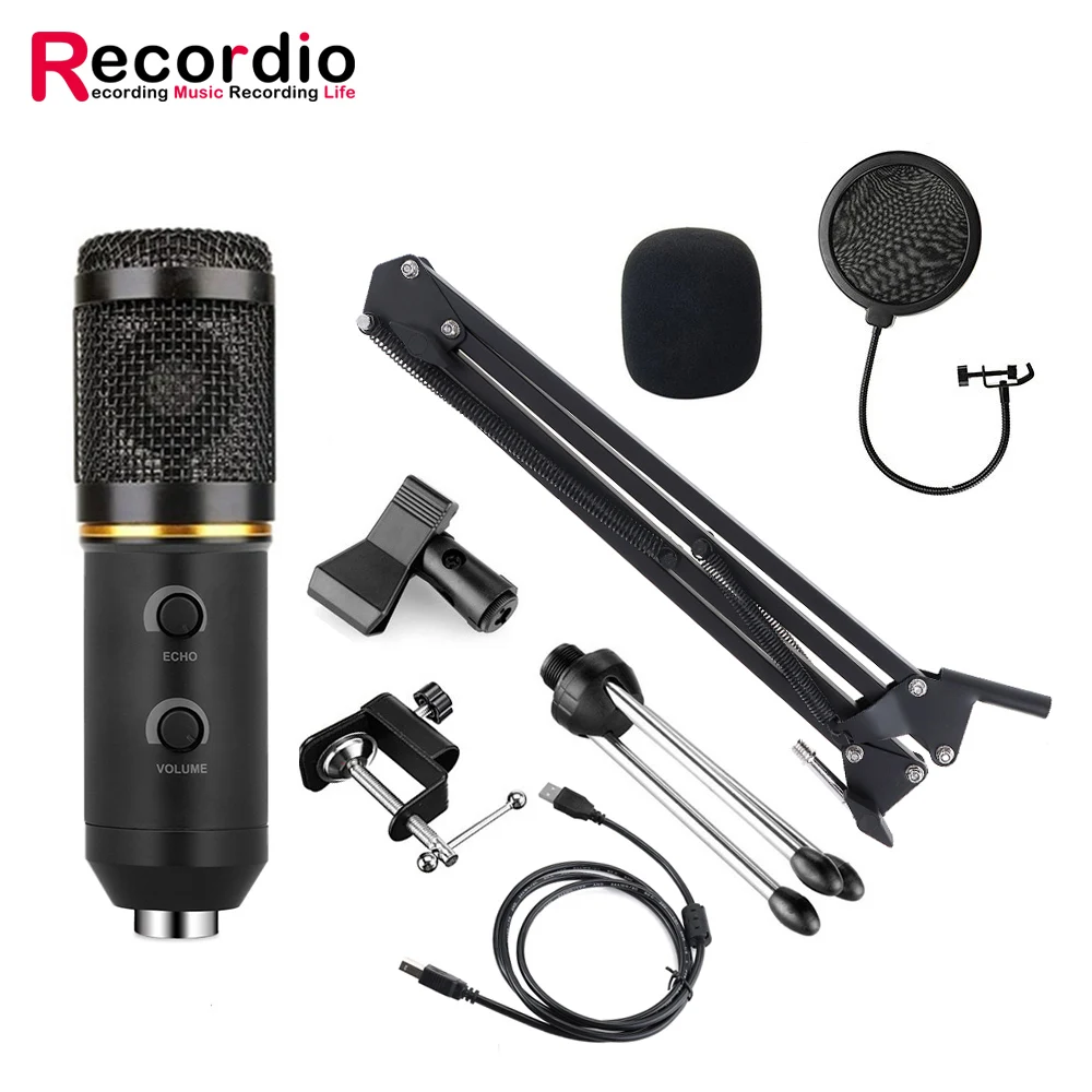 

GAM-100PL Professional USB microphone with tripod Recording Stand studio microphone for computer