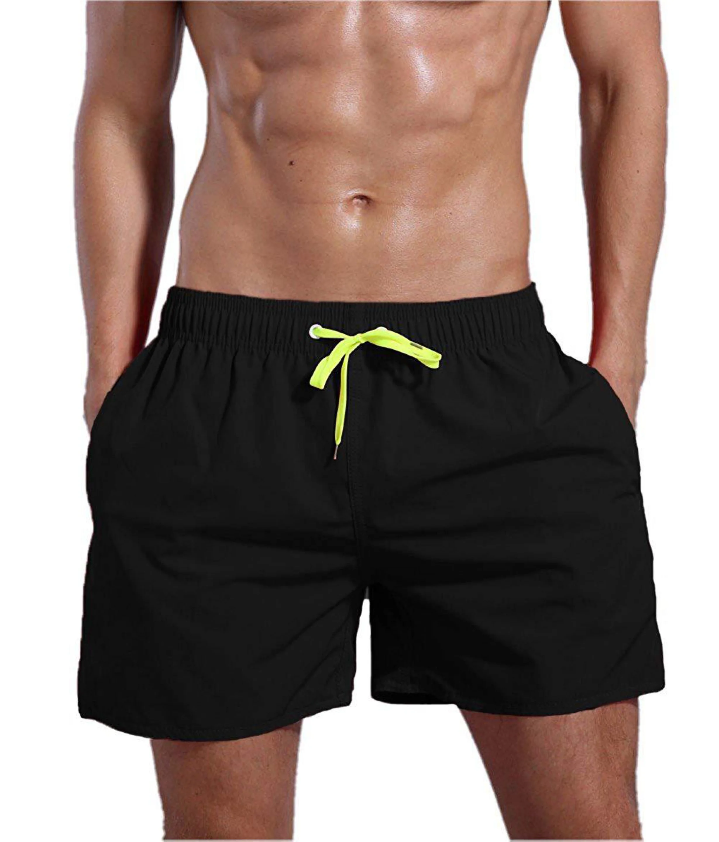 

Men's s Elastic Waist Gym Sports Running Beach Shorts