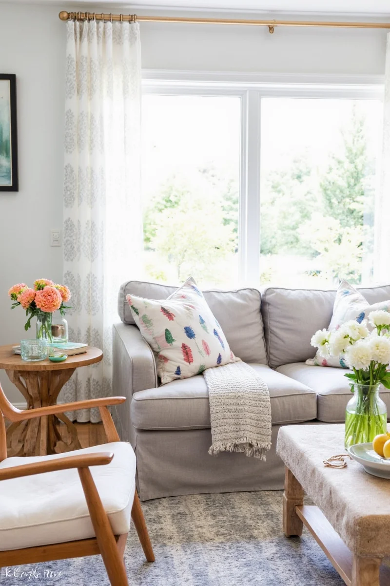 Break-resistant decor ideas in modern living room