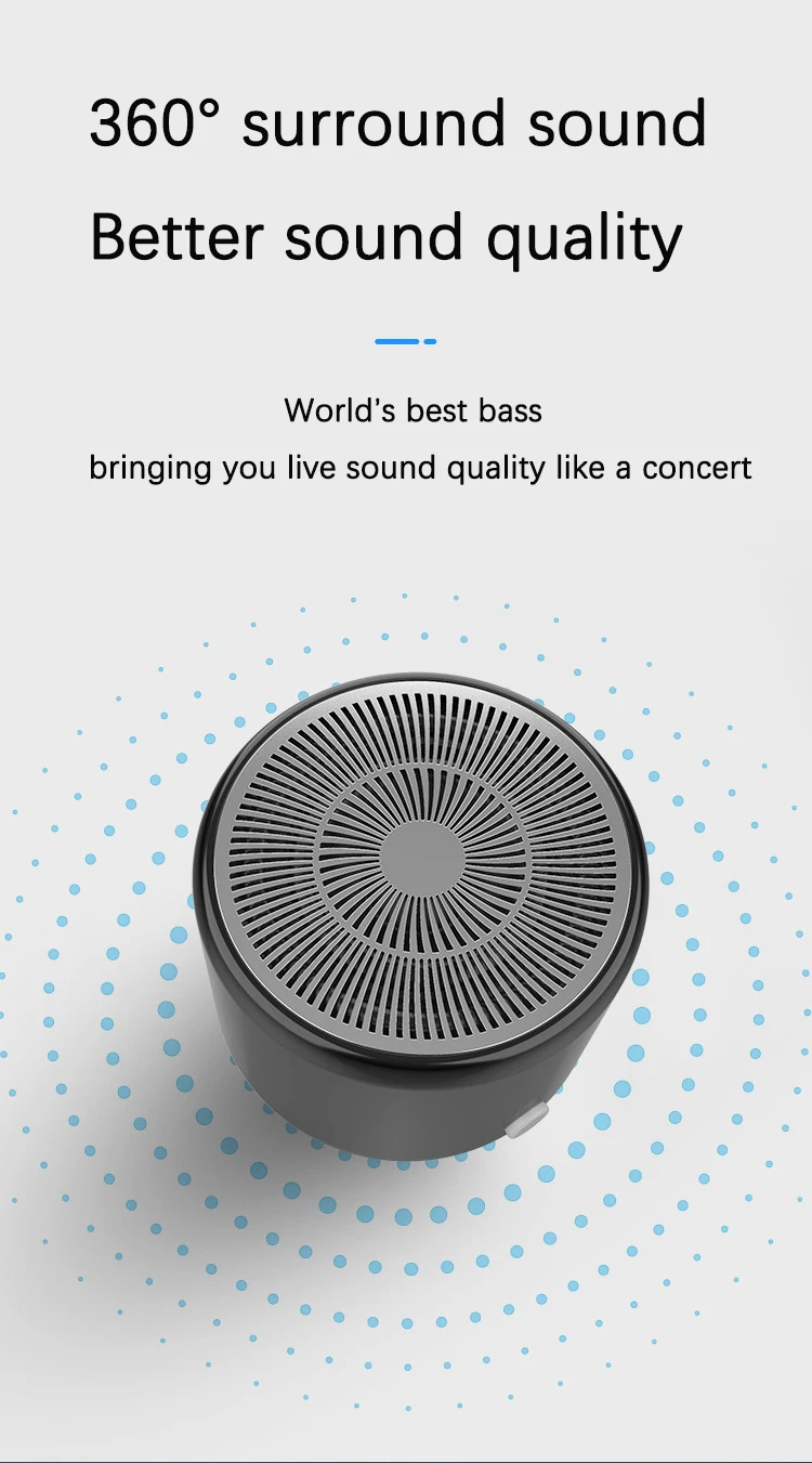 HIFI Stereo Bluetooth Wireless Speaker Home Loud Handfree Music Speaker for Phone - ANKUX.COM