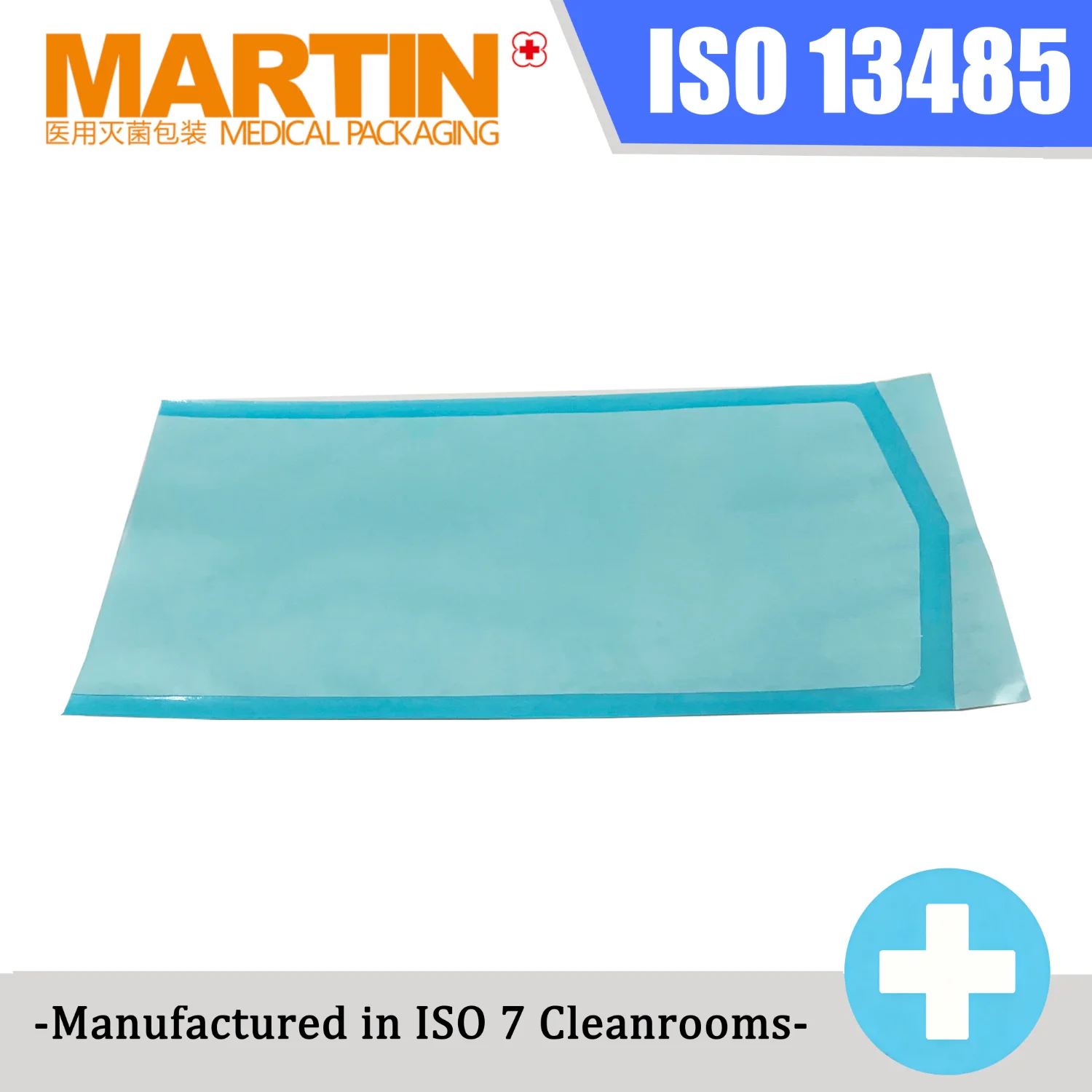 High Barrier White Tyvek Sterile Pouches ISO Class7 Cleanroom Produced Sterilization Pouch for Medical Syringe Needle