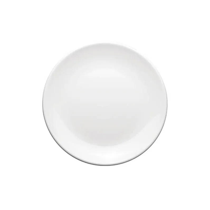 

Blank Cheap Dishes Sets Restaurant Hotel Dinner Plates 20cm 8 inch White Round Melamine Plate