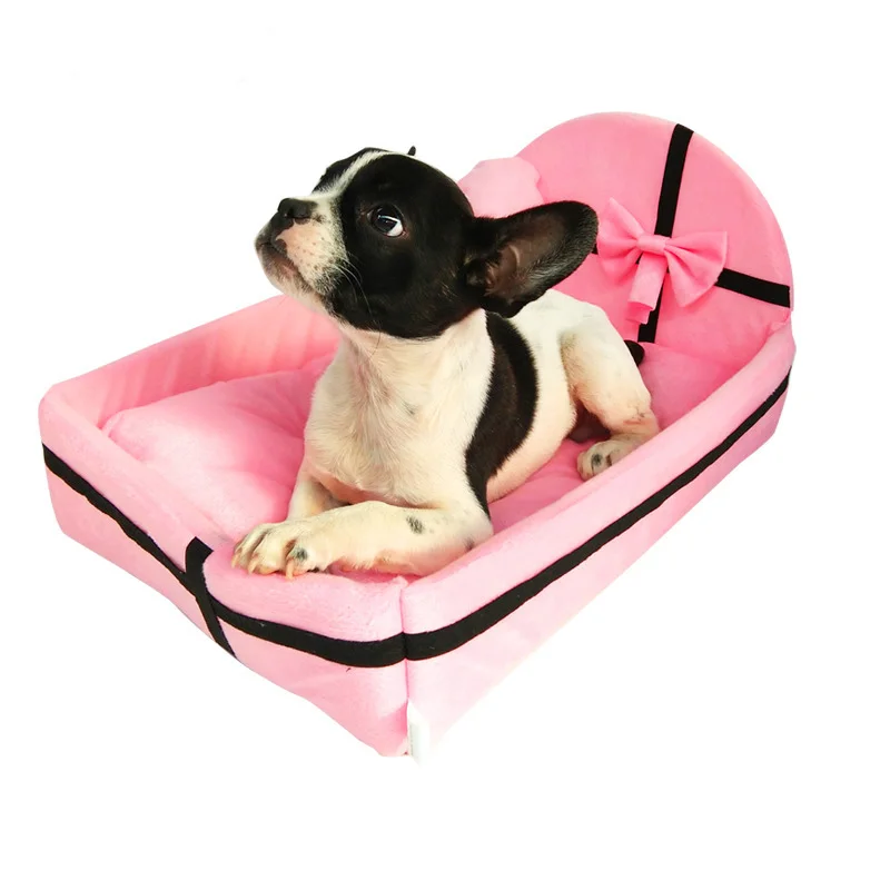 

Cute Princess Pet Sofa Bed Winter Bed Soft Fleece Warm Dog Bed Sofa Pillow Chihuahua Pomeranian For Small Dogs Pet Accessories