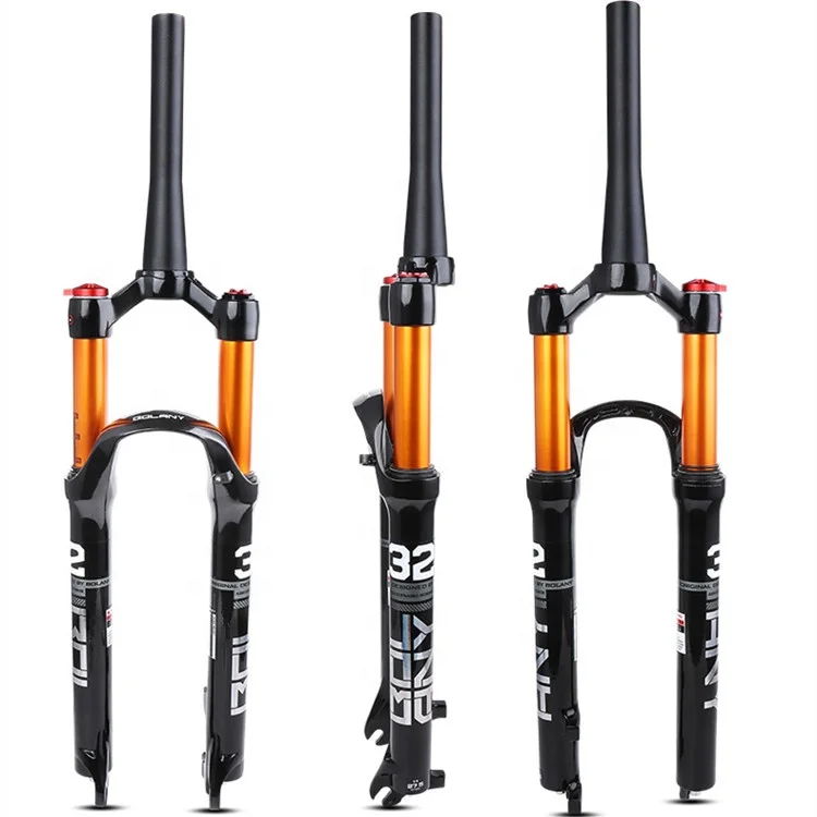 

Magnesium Alloy MTB Bicycle Fork Supension Air 26inch 27.5" 29er Mountain Bike 32RL100mm For Bicycle Accessories, Black