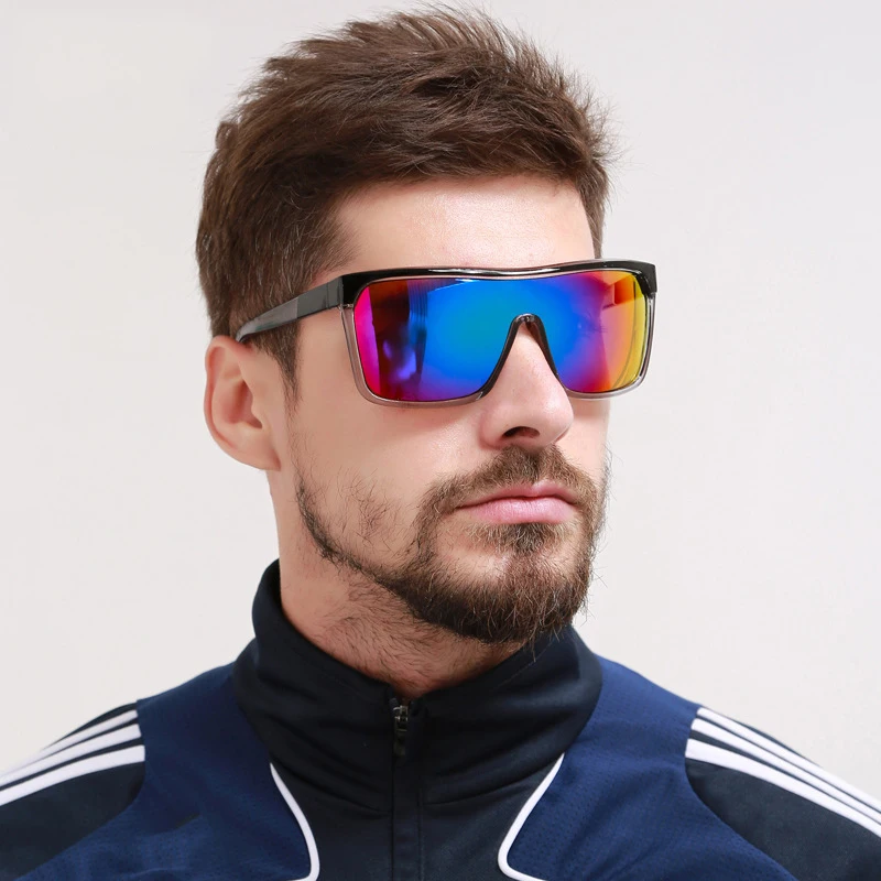 

KD802 One Piece Windproof Sport Sun Glasses UV400 Cycling Cycle Oversized Sunglasses Men Women