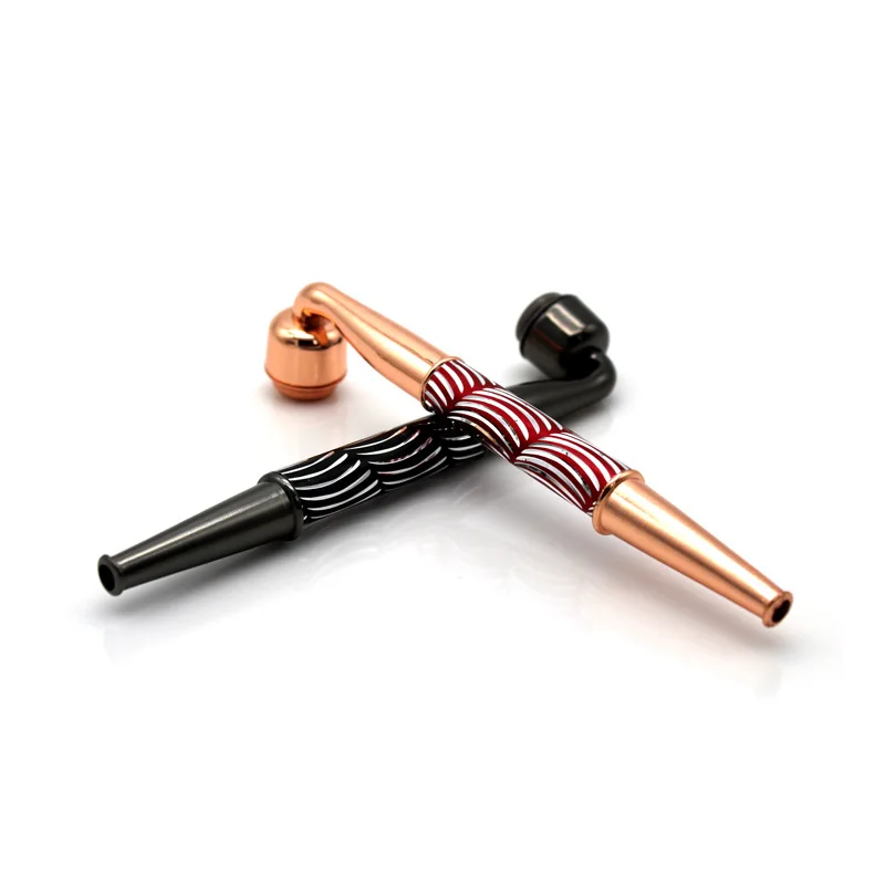 

Glass Tube Twisty Smoking Pipe With Cleaning Brush Smoking Pipe Filter Tobacco Pipes