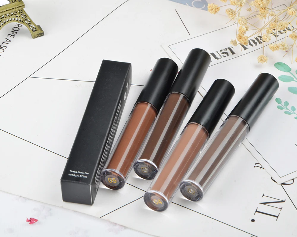 

Wholesale Cosmetics Waterproof Makeup Tinted Colour Brow Private Label Clear Pomade Eyebrow Gel