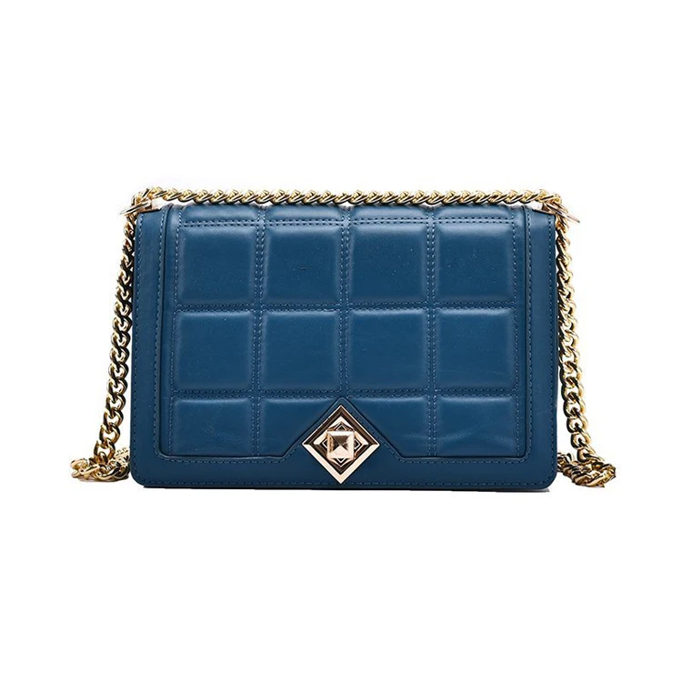 

Online shopping leather hand bags design navy blue pure leather women bags handbag, 4 colors