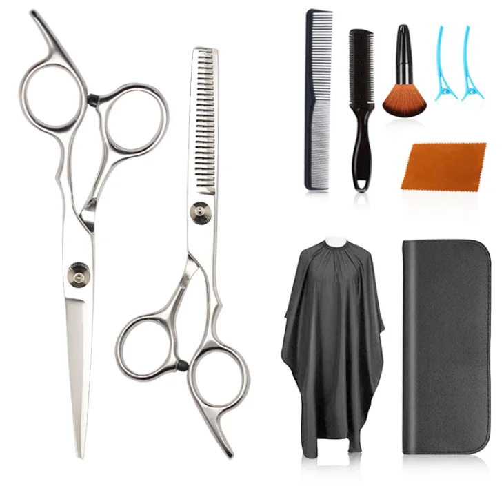 

6.0 Inch CGX Fashion Design Beauty Barber Scissors Hairdressing Scissors Set Hair Thinning Scissors Stainless Steel Straight