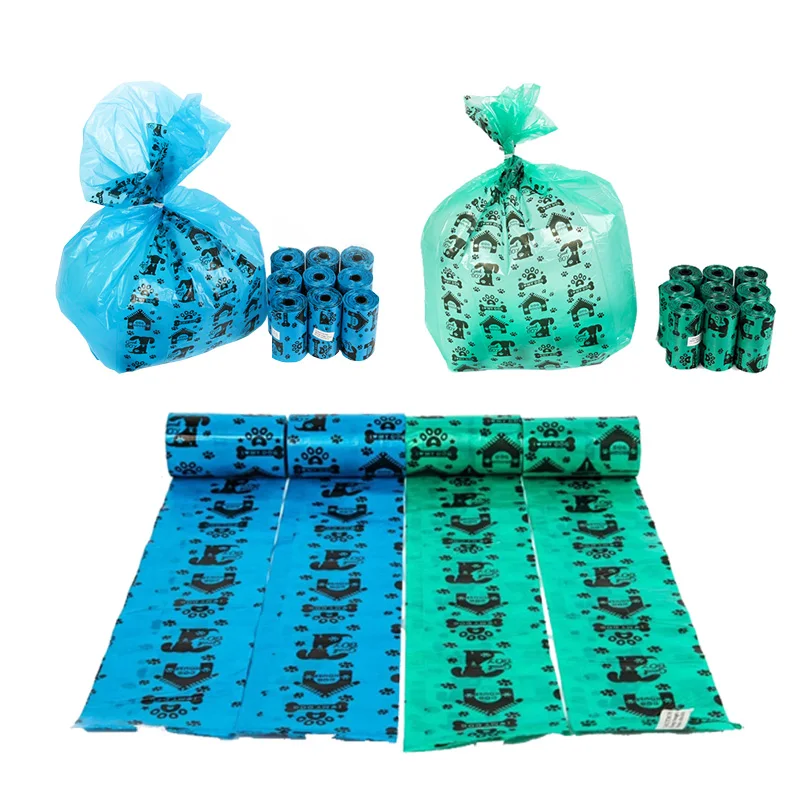 

Hot Selling Earth Friendly Epi Pet Waste 100% Biodegradable Dog Poop Bag, Blue/green