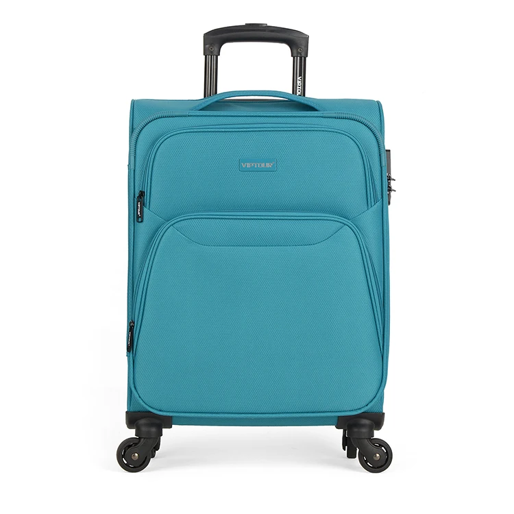 

Promotion Soft Fabric Spinner Wheel Vintage Luggage Bags Cases Suitcase