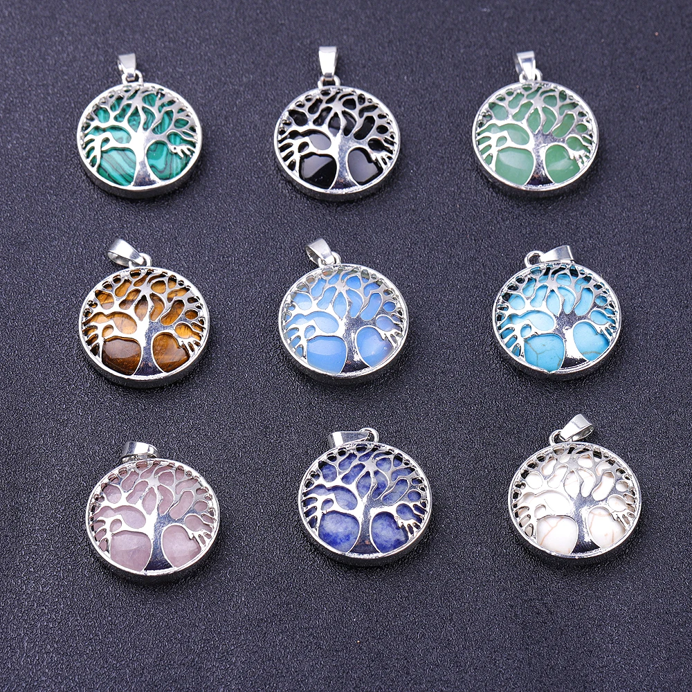 

Fashion Tree shaped Natural Necklace Pendant, As shown in figure